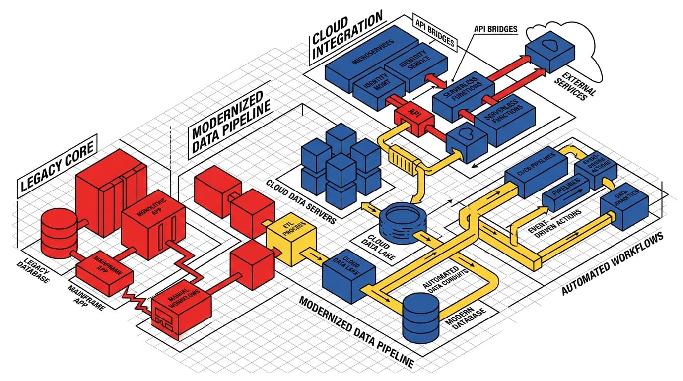 System Architecture & Digital Transformation Integration Schematic